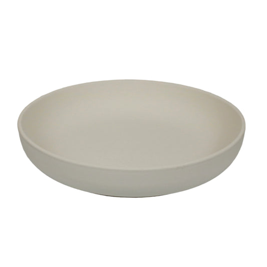flache Schale aus Keramik zum Bemalen