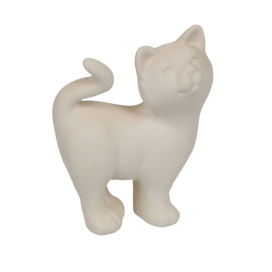 Katzenbaby stehend aus Keramik zum Bemalen