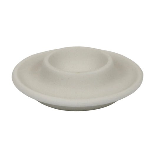 Eierbecher flach aus Keramik zum Bemalen