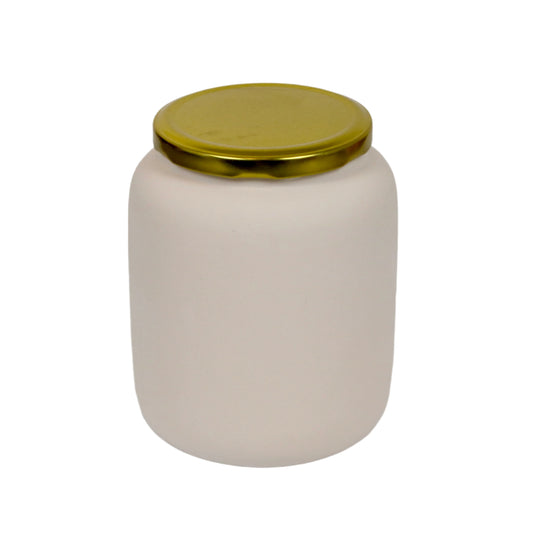 Marmeladendose mit Schraubdeckel aus Keramik zum Bemalen