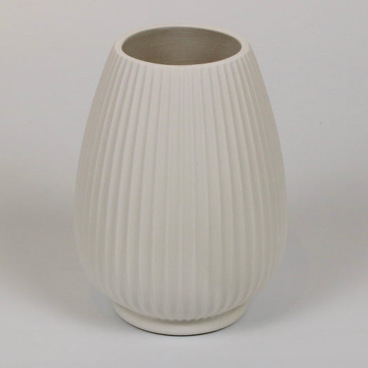 Vase geriffelt