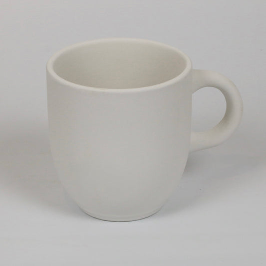 große Tasse mit Henkel aus Keramik zum Bemalen