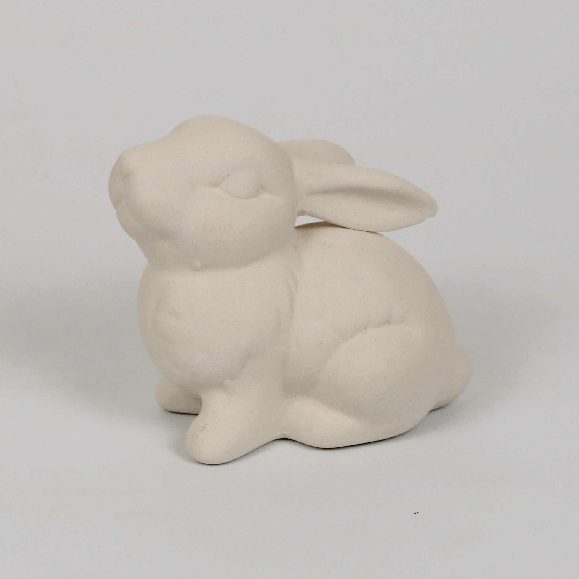 Hase aus Keramik zum Bemalen